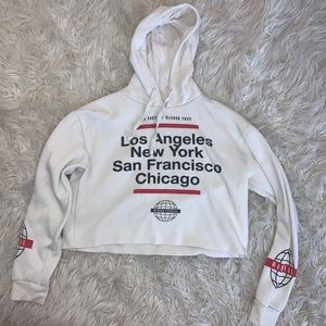 MIGHTY FINE Cream colored hoodie!